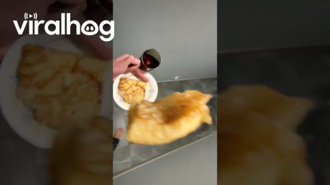 Fancy Footwork Saves Breakfast || ViralHog