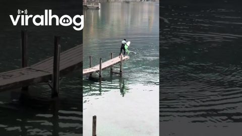 Foilboard Fail Caught on Camera || ViralHog
