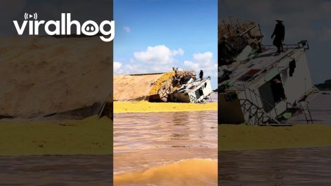 Tourist Boat Helps Capsized Ship in Vietnam || ViralHog