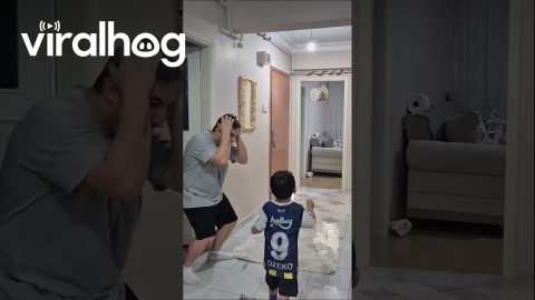 Little Athlete Scores an Impressive Goal || ViralHog