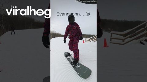 My Wife’s First Time on a Ski lift... She Missed the Exit || ViralHog