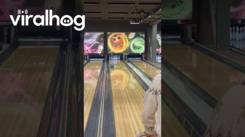 Aim Assist Bowling Scores A Strike || ViralHog