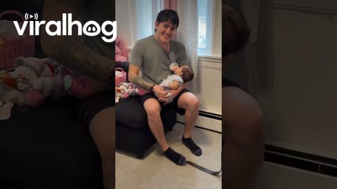 Dad's Baby-Feeding Method || ViralHog
