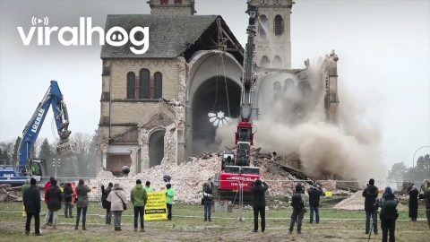 Historic German Church Demolished || ViralHog