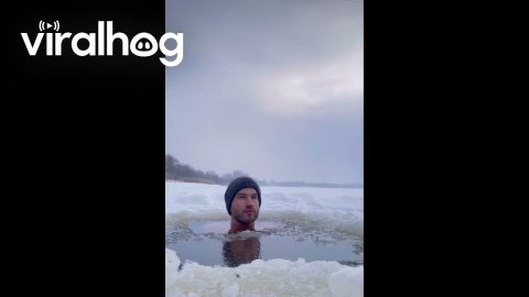 Meditation in an Ice Hole || ViralHog
