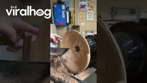 Wood Turning Fail || ViralHog