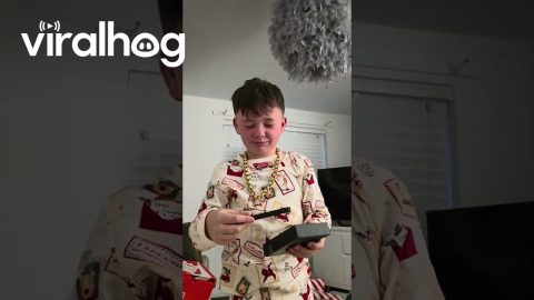Christmas Phone Surprise Has Boy In Grateful Tears || ViralHog