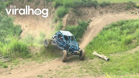 Off-Road Buggy Roars Uphill || ViralHog