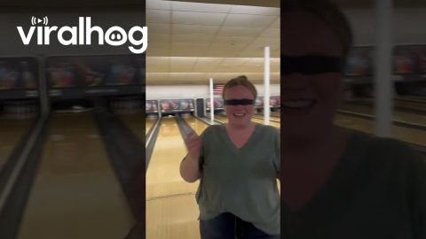 Blindfolded Bowler Gets a Strike || ViralHog