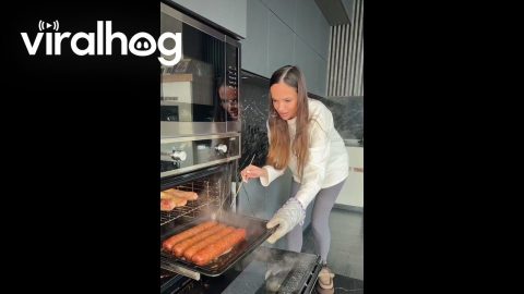 Water Spouts Out From Cooked Sausages || ViralHog