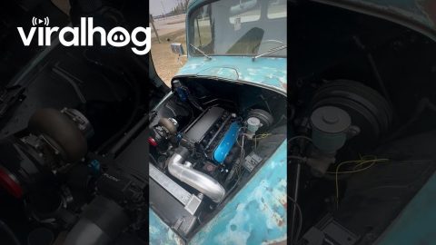 Rusty Truck Hides Turbocharged Engine || ViralHog