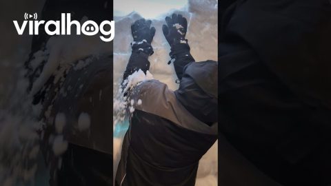Snow Piled High Above Doorway || ViralHog