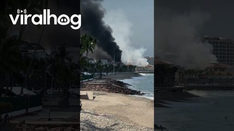 Smoke Rises From Puerto Vallarta || ViralHog