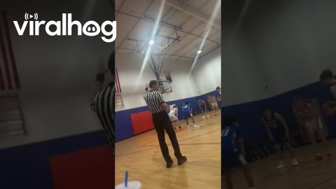 Ref Laughs At 'That's My Man' Free-throw Call || ViralHog