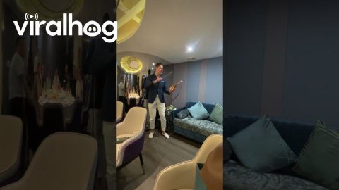 Champagne Fail Dirties Couch || ViralHog