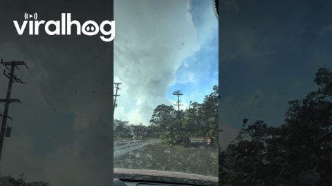 Tephra From Kilauea Volcano Falls From Sky || ViralHog