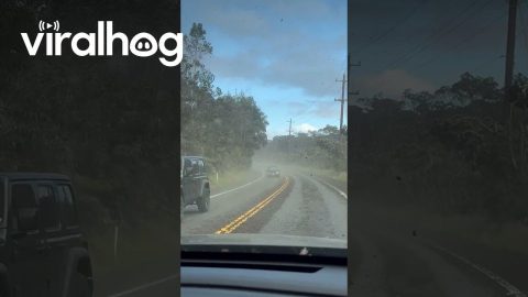 Volcanic Tephra Falls From Kilauea Eruption || ViralHog