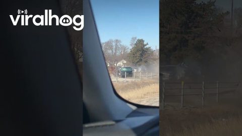 Wrong-Way Driver Causes Interstate Crash in Muskegon || ViralHog