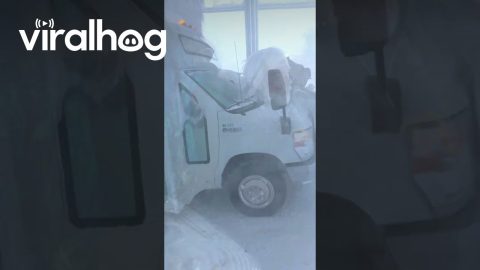 Storm in Kaktovik Doesn't Halt Basketball Operations || ViralHog