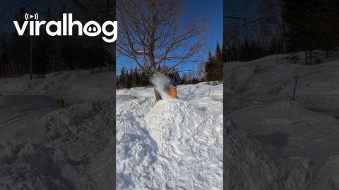Snow Tube Backflip || ViralHog