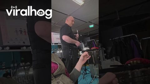 Professor of Magic Pulling Coins From Thin Air || ViralHog