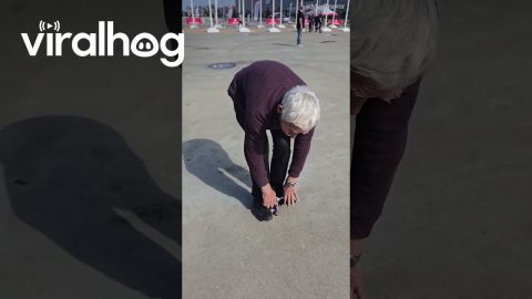 Man Rides World's Smallest Bicycle || ViralHog