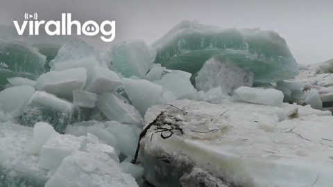 Siberian River Ice Flow || ViralHog