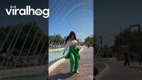 Falling Into a Fountain for the Gram || ViralHog