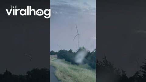 Wind Turbine Failure Caught On Camera || ViralHog
