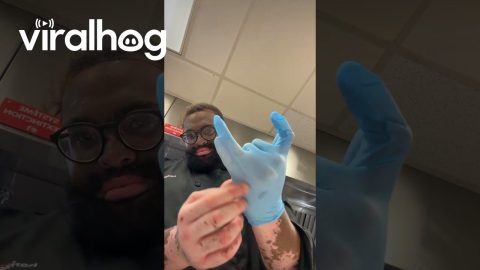 6-Finger Man vs. 5-Finger Gloves || ViralHog