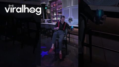 Sabrage Champagne Fail at Luxury Bar || ViralHog