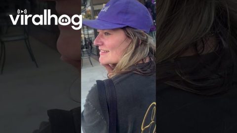 Lady Grabs Burger Order Before Light Changes || ViralHog