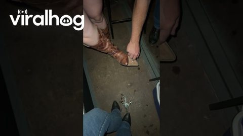 Fixing Cowboy Boots With Chewing Gum || ViralHog