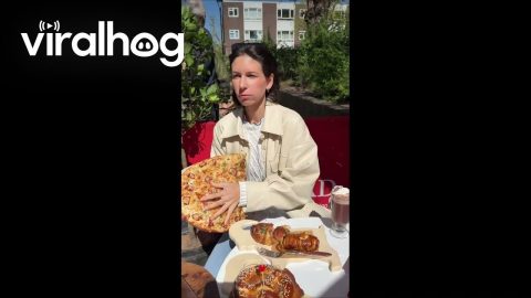 How to Catch a Flying Flatbread || ViralHog