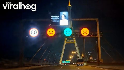 Bangkok Speed Cameras Show Smiley Face for Safe Drivers || ViralHog