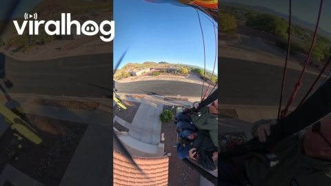 Landing a Hot Air Balloon || ViralHog