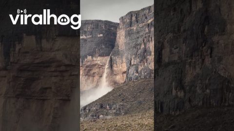 Desert Waterfalls Form in Big Bend National Park After Storm || ViralHog