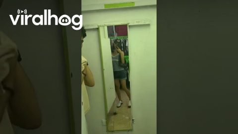 Already Occupied Fitting Room Causes Embarrassing Moment || ViralHog