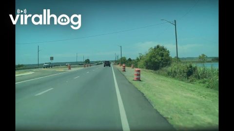 Motorcycle Slides Out From Underneath Rider || ViralHog