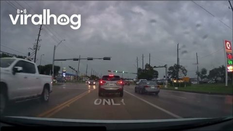 Near Miss as SUV Cuts Me Off || ViralHog