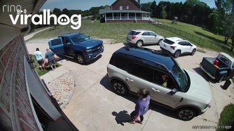 Mom Catapults From Car; Yogurt Doesn't Make It || ViralHog