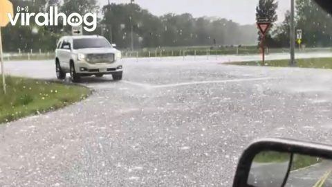 Severe Hail Storm Damage Caught on Camera || ViralHog