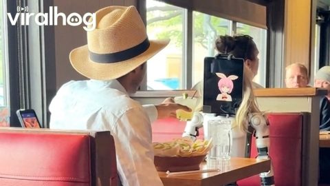 Man Brings Robot Date to Restaurant || ViralHog