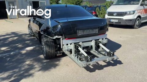 Air-Propelled Car Prototype Being Tested || ViralHog
