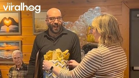 Service Worker Surprised With Memorial Birthday Gift || ViralHog