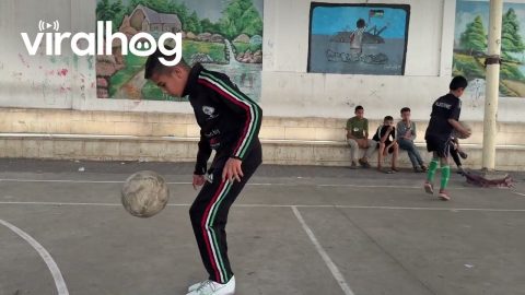 Two Boys Practicing Their Soccer Skills || ViralHog