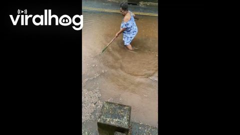 Unclogging the Neighborhood Drain || ViralHog
