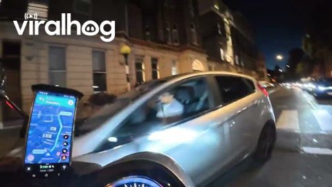 Motorcycle Driver Nearly Hit by Reckless Driver || ViralHog