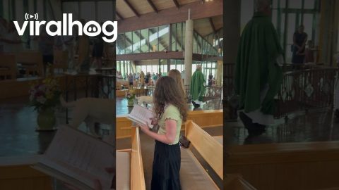 Doggo Helps Out During Catholic Mass || ViralHog