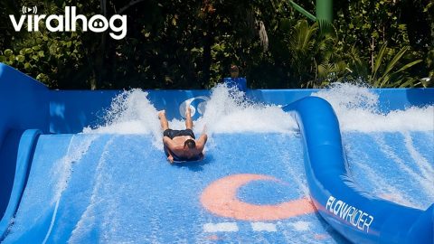 Backflip Boogie Board On Bali Wave Machine || ViralHog